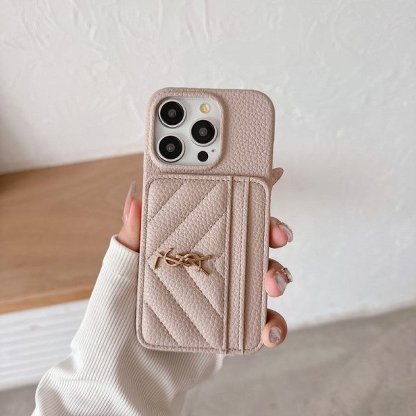 Saint Card Bag Color Leather iPhone Case - 图片 23