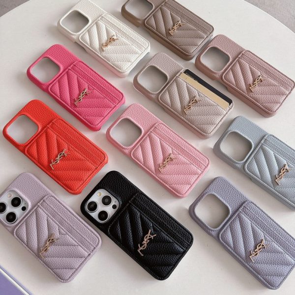Saint Card Bag Color Leather iPhone Case - 图片 9