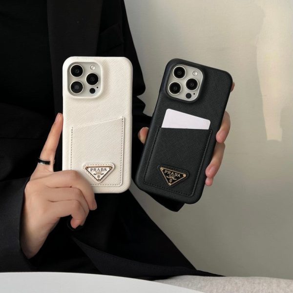 Pra Black & White Card Bag iPhone 16 Case - 图片 7