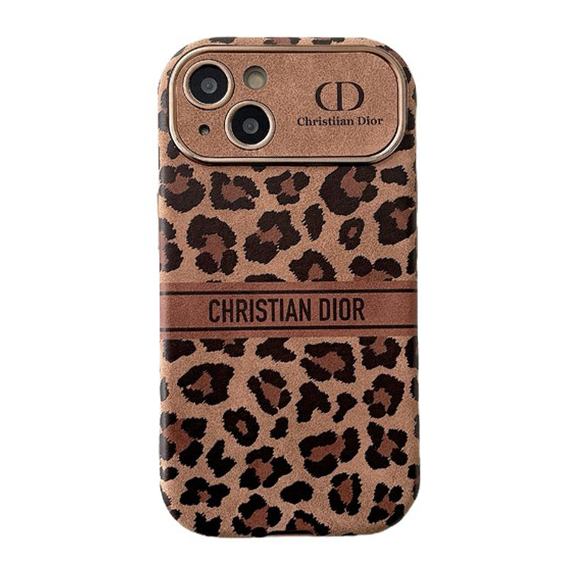 CD Brown Color Leather iPhone Case - 图片 12
