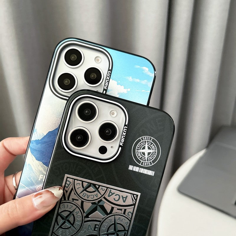 Stone Black & Blue iPhone Case - 图片 6