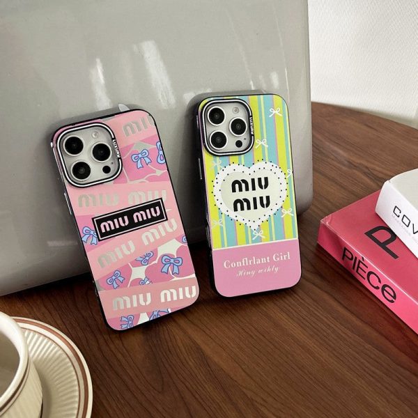 Miu Pink & Green iPhone Case - 图片 3