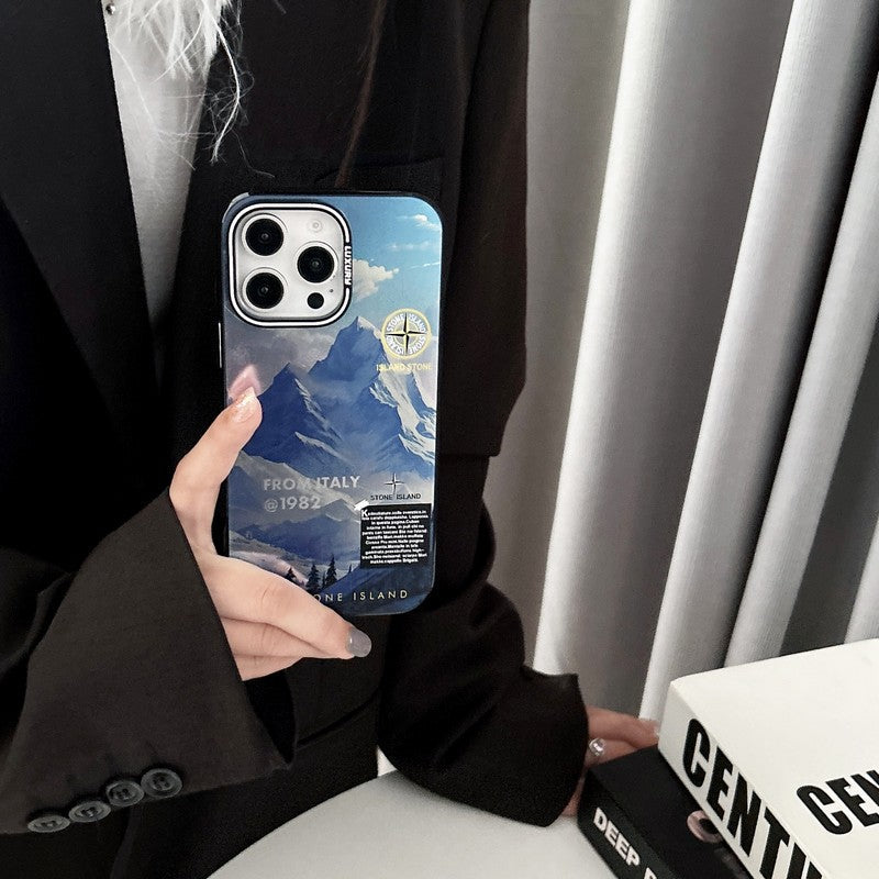 Stone Black & Blue iPhone Case - 图片 4