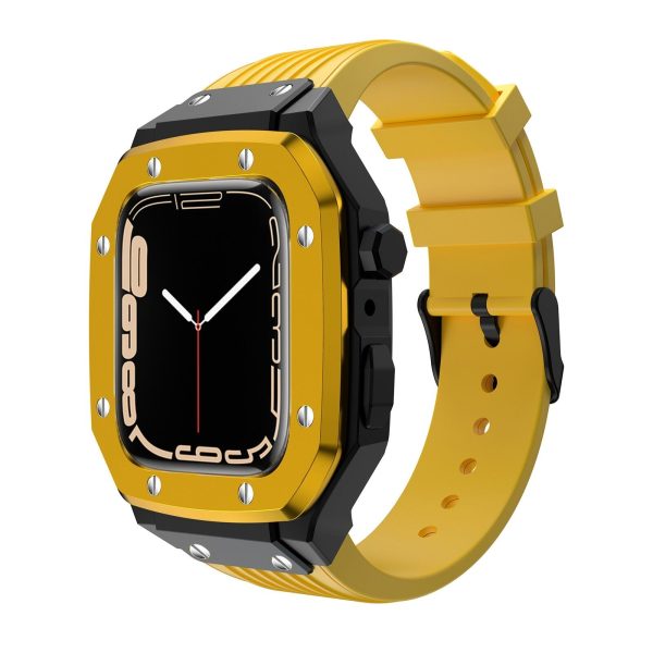 Luxury Rubber Stainless Steel Cover for Apple iWatch Series - 图片 46
