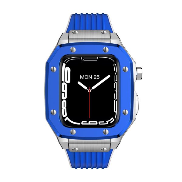 Luxury Rubber Stainless Steel Cover for Apple iWatch Series - 图片 51