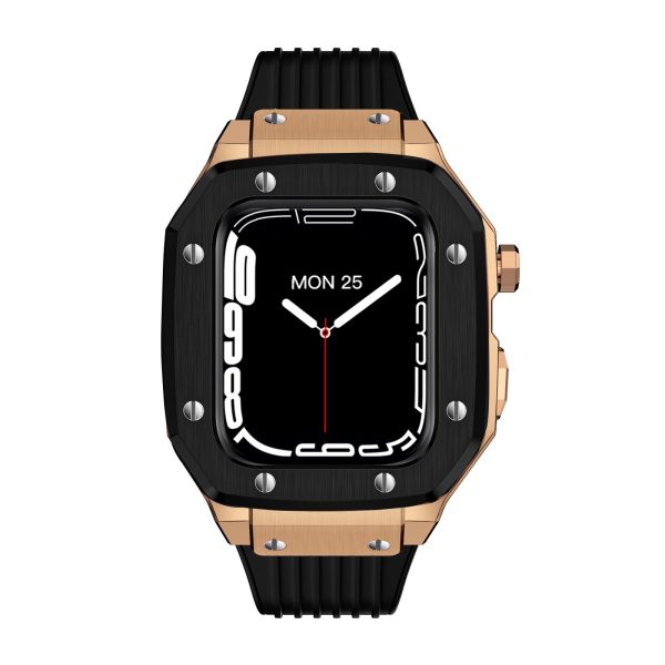 Luxury Rubber Stainless Steel Cover for Apple iWatch Series - 图片 39