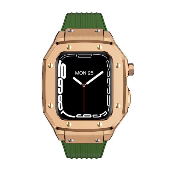Luxury Rubber Stainless Steel Cover for Apple iWatch Series - 图片 55