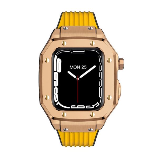 Luxury Rubber Stainless Steel Cover for Apple iWatch Series - 图片 24