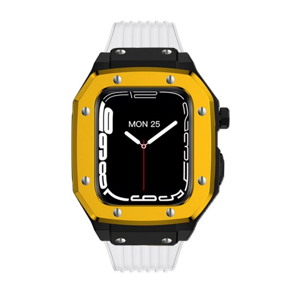 Luxury Rubber Stainless Steel Cover for Apple iWatch Series - 图片 58