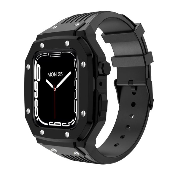 Luxury Rubber Stainless Steel Cover for Apple iWatch Series - 图片 42