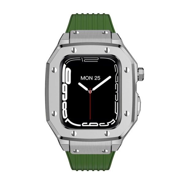 Luxury Rubber Stainless Steel Cover for Apple iWatch Series - 图片 79