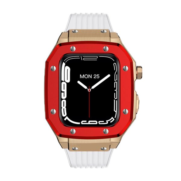Luxury Rubber Stainless Steel Cover for Apple iWatch Series - 图片 61