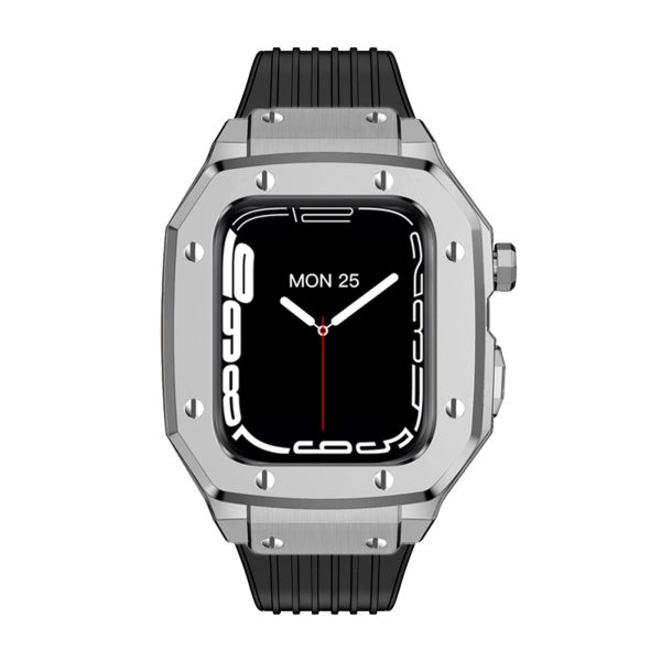 Luxury Rubber Stainless Steel Cover for Apple iWatch Series - 图片 66