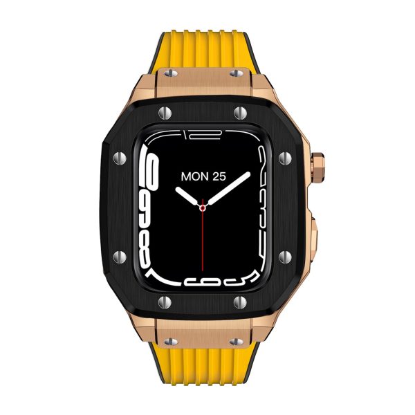 Luxury Rubber Stainless Steel Cover for Apple iWatch Series - 图片 71