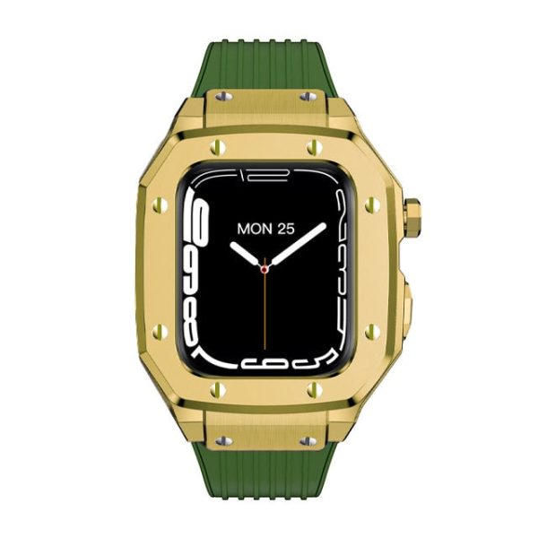 Luxury Rubber Stainless Steel Cover for Apple iWatch Series - 图片 77