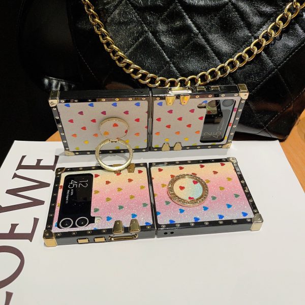 Samsung Galaxy Z Flip6/5/4/3 5G Square Case "Infatuation Ring" - 图片 2