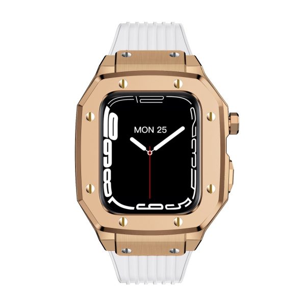 Luxury Rubber Stainless Steel Cover for Apple iWatch Series - 图片 52