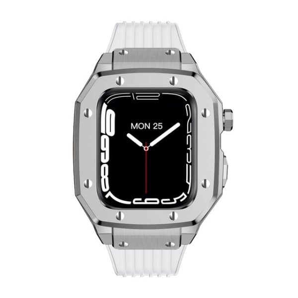 Luxury Rubber Stainless Steel Cover for Apple iWatch Series - 图片 25