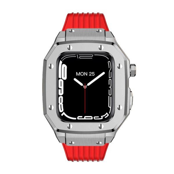 Luxury Rubber Stainless Steel Cover for Apple iWatch Series - 图片 64