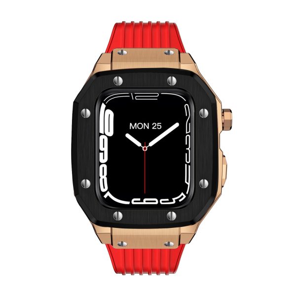 Luxury Rubber Stainless Steel Cover for Apple iWatch Series - 图片 70