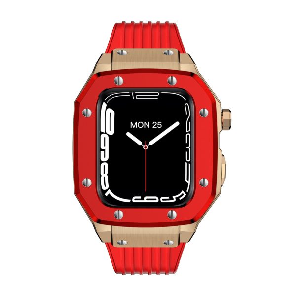 Luxury Rubber Stainless Steel Cover for Apple iWatch Series - 图片 48