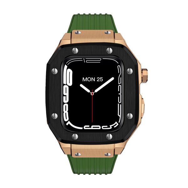 Luxury Rubber Stainless Steel Cover for Apple iWatch Series - 图片 37