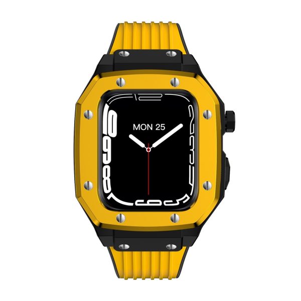 Luxury Rubber Stainless Steel Cover for Apple iWatch Series - 图片 41