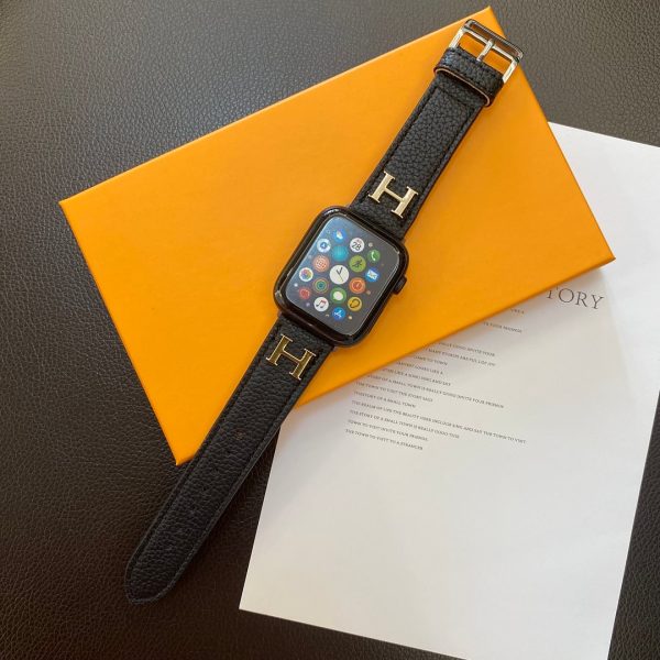 Genuine Pattern Leather Apple Watch Strap - 图片 14