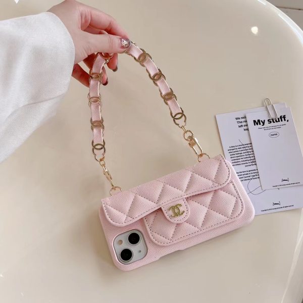 CN Pastel iPhone Cases Bag With Strap - 图片 2