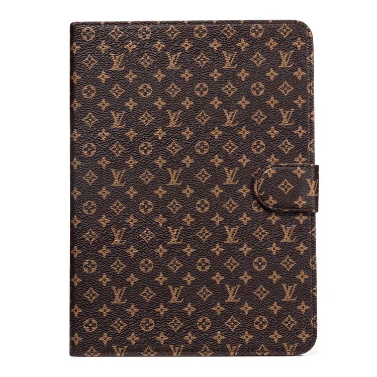 Luxury Canvas Monogram Leather Fresh Summer Theme Pattern Apple iPad case - 图片 3