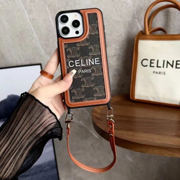 Black  Celine iPhone Case With Strap-SZ231124 - 图片 2