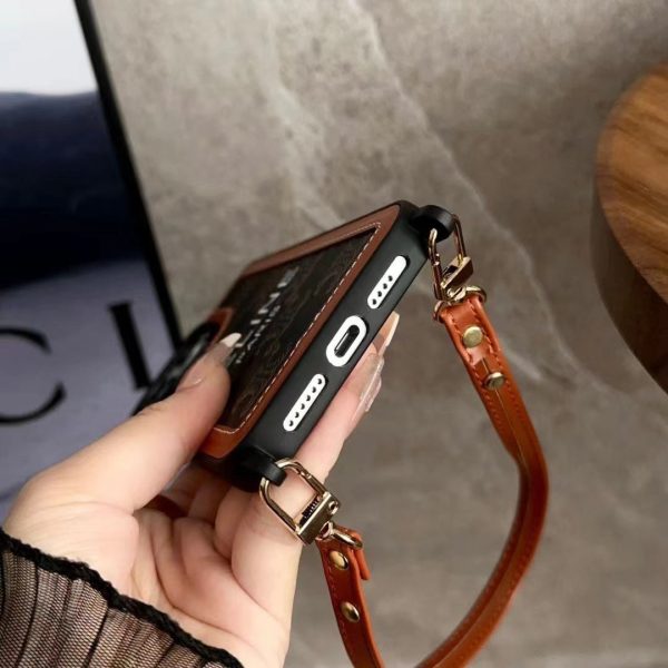 Black  Celine iPhone Case With Strap-SZ231124 - 图片 3
