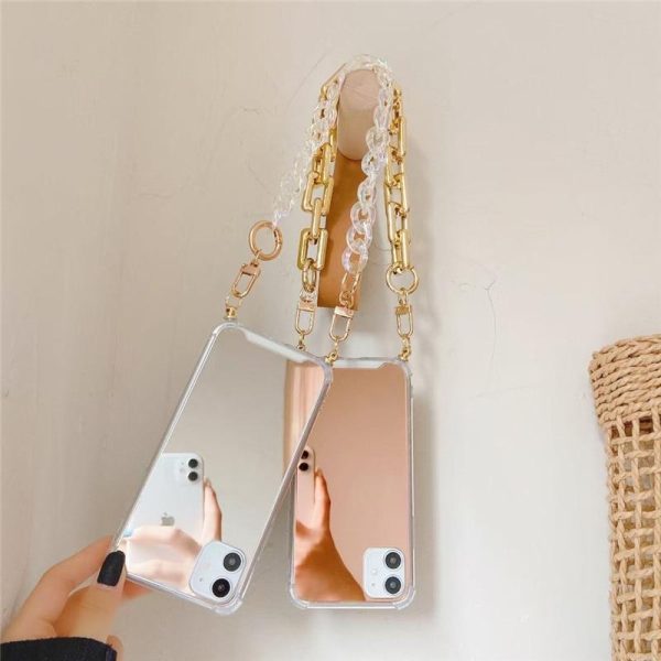 Fashionista Mirror Chain iPhone Case - 图片 5