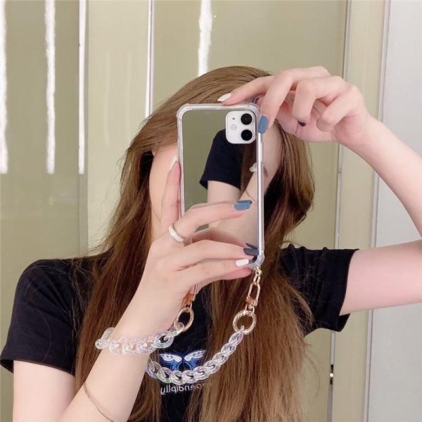 Fashionista Mirror Chain iPhone Case - 图片 6