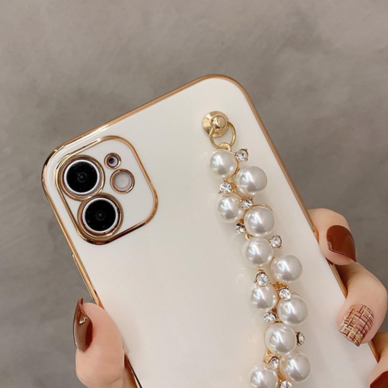 Gloss Pearl Chain iPhone Case - 图片 4