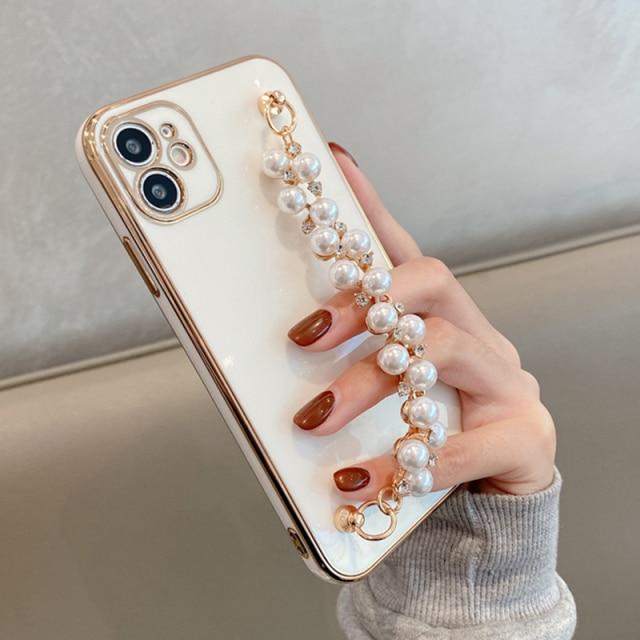 Gloss Pearl Chain iPhone Case - 图片 3