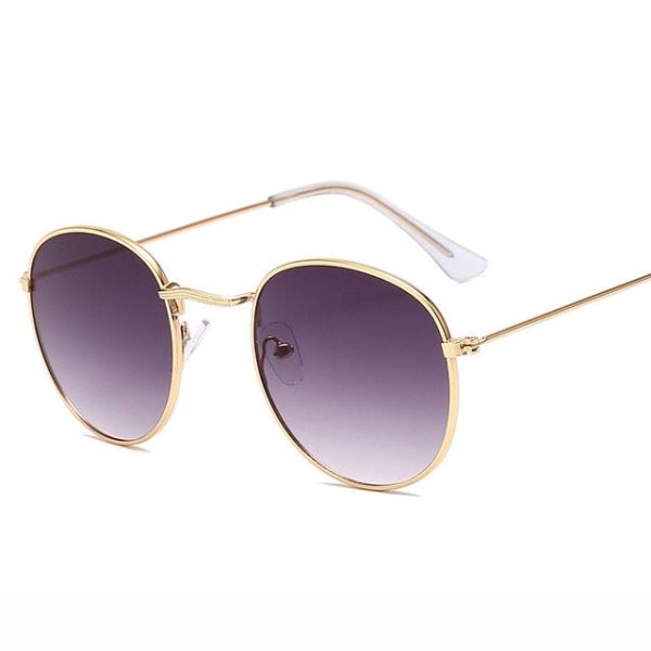 LeonLion Mirror Metal Sunglasses Women Vintage Brand Designer Flat Round Glasses UV400 Street Beat Oculos De Sol Gafas - 图片 52