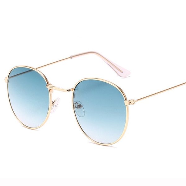 LeonLion Mirror Metal Sunglasses Women Vintage Brand Designer Flat Round Glasses UV400 Street Beat Oculos De Sol Gafas - 图片 48