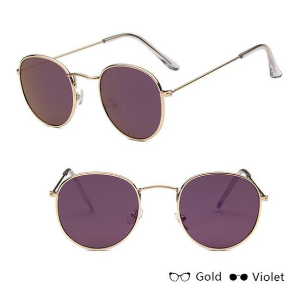 LeonLion Mirror Metal Sunglasses Women Vintage Brand Designer Flat Round Glasses UV400 Street Beat Oculos De Sol Gafas - 图片 61