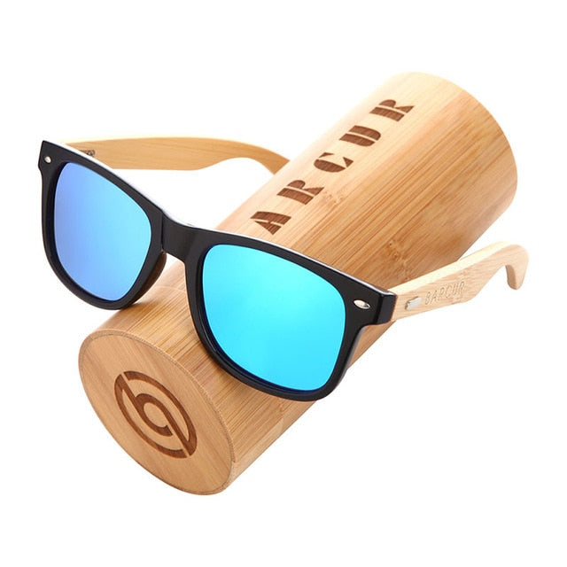 BARCUR Polarized Bamboo Sunglasses Men Wooden Sun glasses Women Brand Original Wood Glasses Oculos de sol masculino - 图片 16