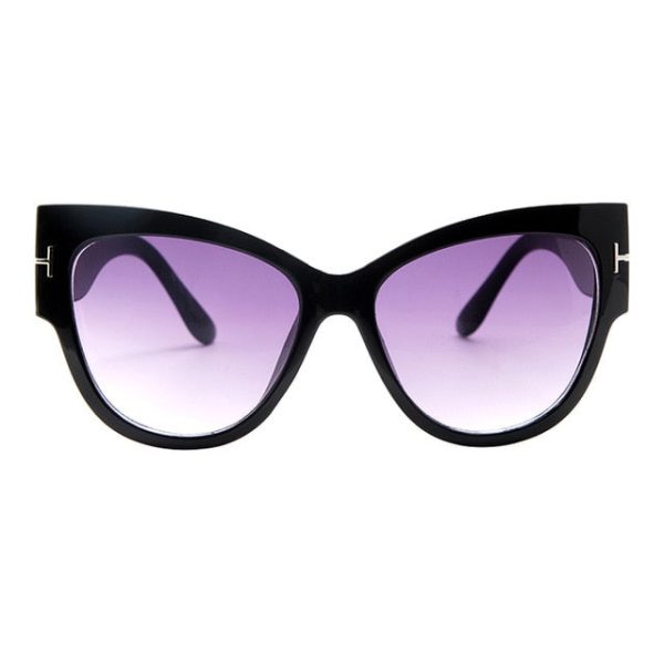 New Fashion Brand Designer Tom Cat Eye Sunglasses Women Oversized Frame Vintage Sun Glasses oculos de sol UV400 - 图片 13