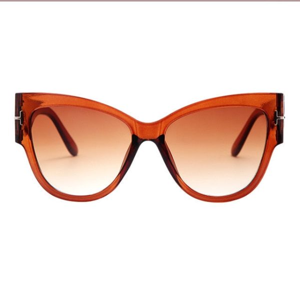 New Fashion Brand Designer Tom Cat Eye Sunglasses Women Oversized Frame Vintage Sun Glasses oculos de sol UV400 - 图片 17