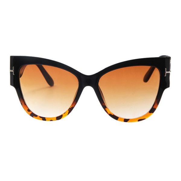 New Fashion Brand Designer Tom Cat Eye Sunglasses Women Oversized Frame Vintage Sun Glasses oculos de sol UV400 - 图片 14