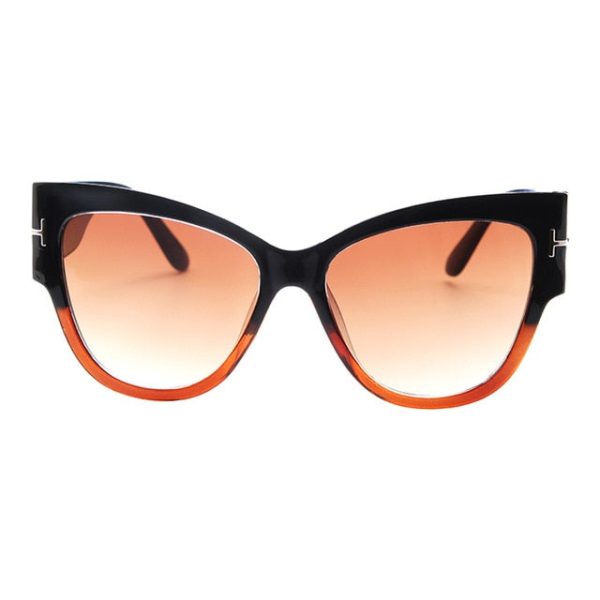 New Fashion Brand Designer Tom Cat Eye Sunglasses Women Oversized Frame Vintage Sun Glasses oculos de sol UV400 - 图片 5