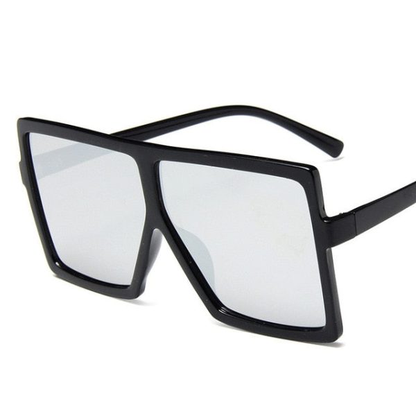 Plastic Oversized Women Sunglasses Square Brand Designer Big Frame Sunglasses For Female UV400 Sun Glasses oculos masculino - 图片 14