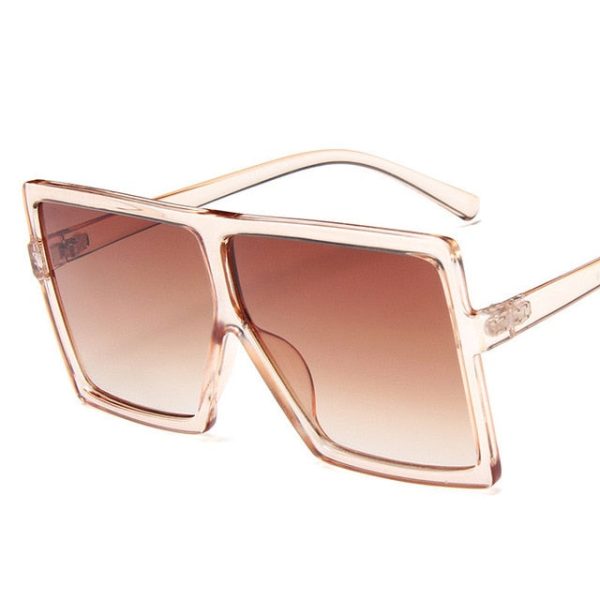 Plastic Oversized Women Sunglasses Square Brand Designer Big Frame Sunglasses For Female UV400 Sun Glasses oculos masculino - 图片 11
