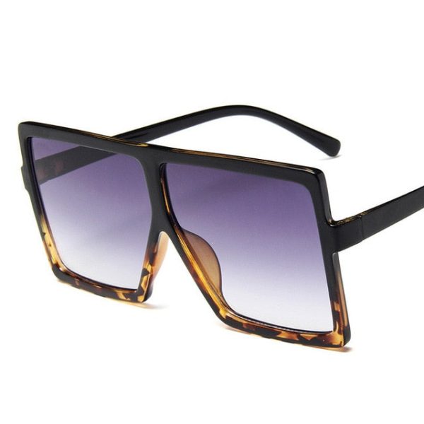 Plastic Oversized Women Sunglasses Square Brand Designer Big Frame Sunglasses For Female UV400 Sun Glasses oculos masculino - 图片 9