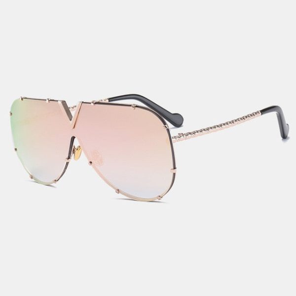 ROYAL GIRL 2020 New Sunglasses Men Women Brand Design Metal Frame Oversized Personality High Quality Unisex Sun Glasses MS678 - 图片 12