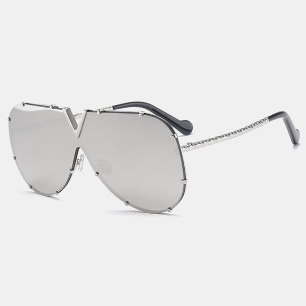 ROYAL GIRL 2020 New Sunglasses Men Women Brand Design Metal Frame Oversized Personality High Quality Unisex Sun Glasses MS678 - 图片 21