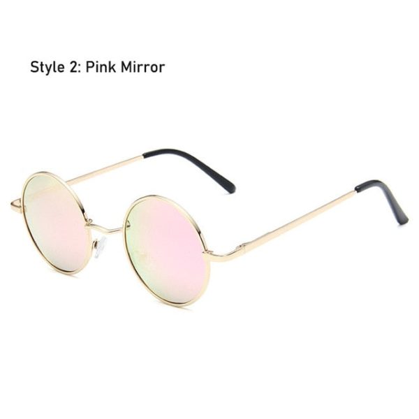 Retro Classic Vintage Round Polarized Sunglasses Men Brand Designer Sun Glasses Women Metal Frame Black lens Eyewear Driving - 图片 23